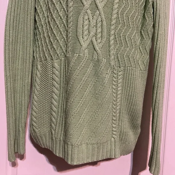 Liz Claiborne Green V-Neck Sweater L - Picture 5 of 5